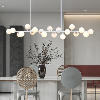 Lumiray Suspension Linéaire Noire Globe