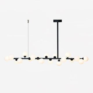 Lumiray Suspension Linéaire Noire Globe
