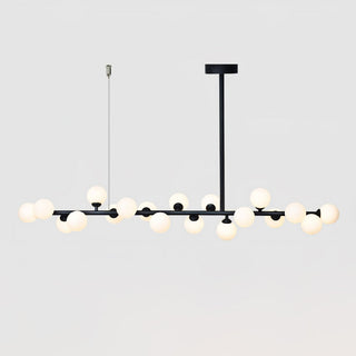 Lumiray Suspension Linéaire Noire Globe