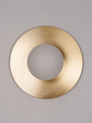 Godfrey Applique Murale Ronde Art Minimaliste en Laiton et Verre