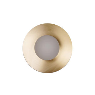 Godfrey Applique Murale Ronde Art Minimaliste en Laiton et Verre