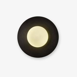 Godfrey Applique Murale Ronde Art Minimaliste en Laiton et Verre