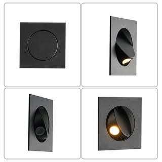 Minimalist Recessed Rotatable Sconce-Neutral Decor