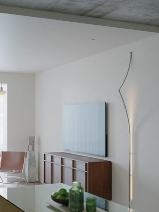Minimalist Curving Ribbon LED Wall Sconce-Neutral Decor