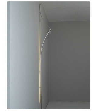 Minimalist Curving Ribbon LED Wall Sconce-Neutral Decor