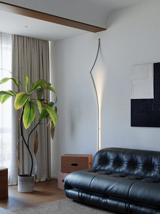Minimalist Curving Ribbon LED Wall Sconce-Neutral Decor