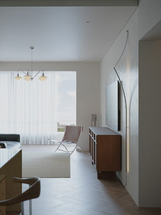 Minimalist Curving Ribbon LED Wall Sconce-Neutral Decor