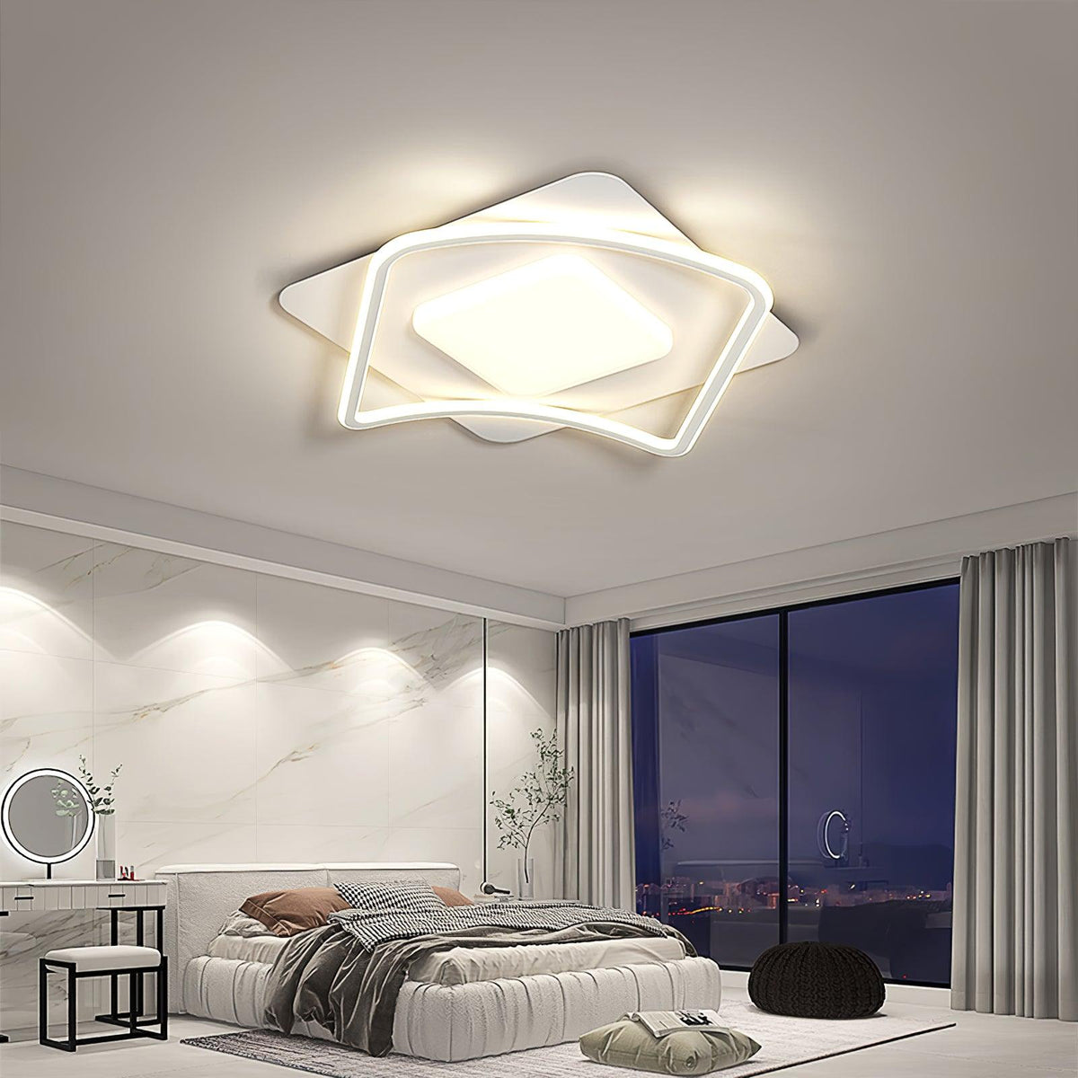 Clarena Plafonnier LED Géométrie Minimaliste