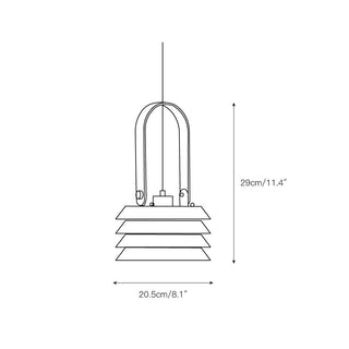 Eurtalia Suspension Lampe Lanternes Métal Art Minimaliste