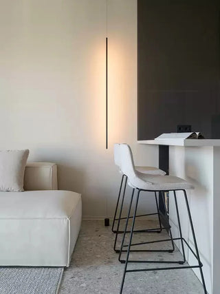 Minimalist Linear LED Pendant Light-Neutral Decor