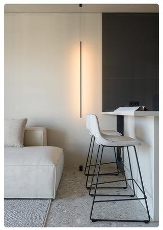 Minimalist Linear LED Pendant Light-Neutral Decor