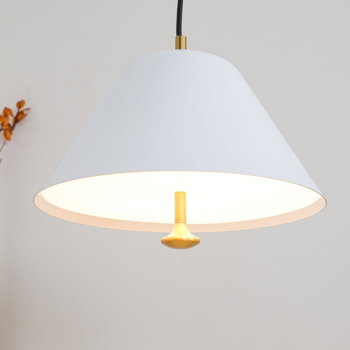 Joreris Suspension en Verre Cloche Laiton Minimaliste