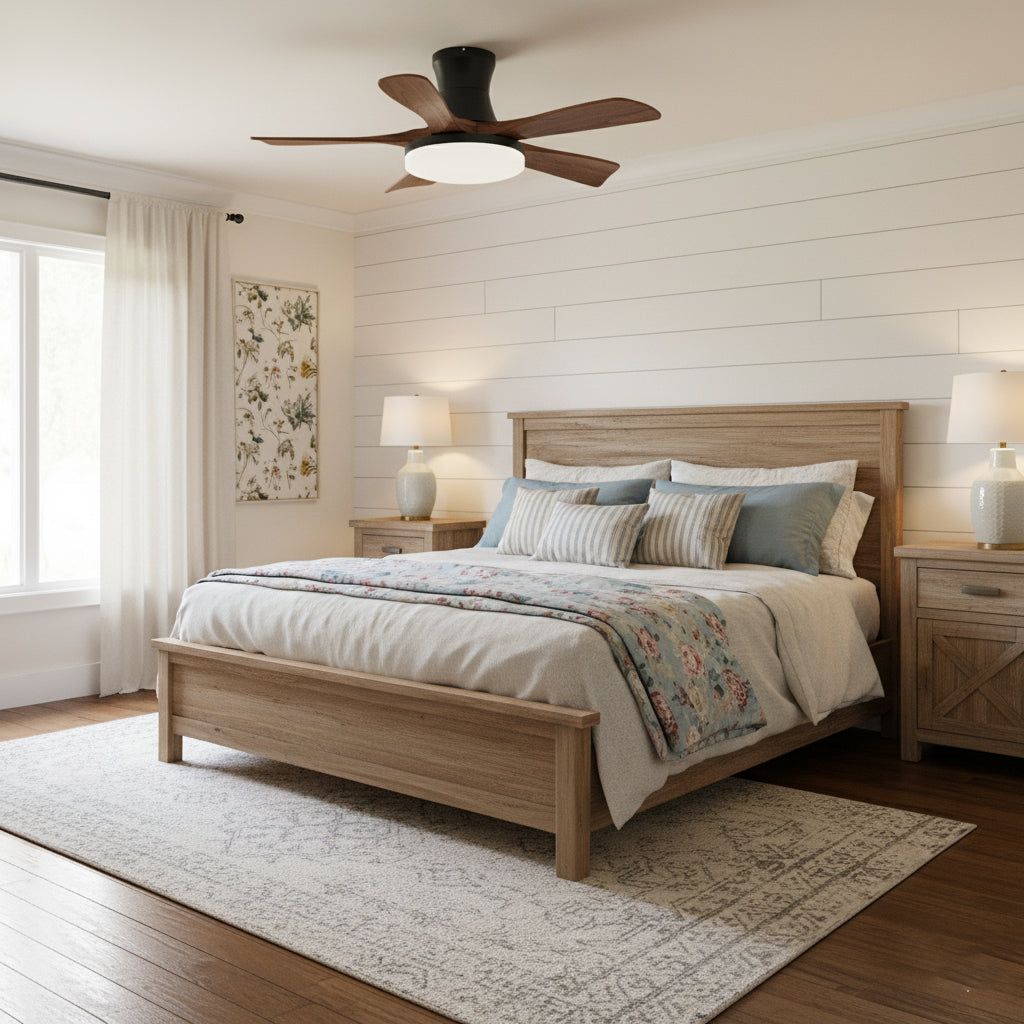 Minka Ceiling Fan Light in Walnut finish