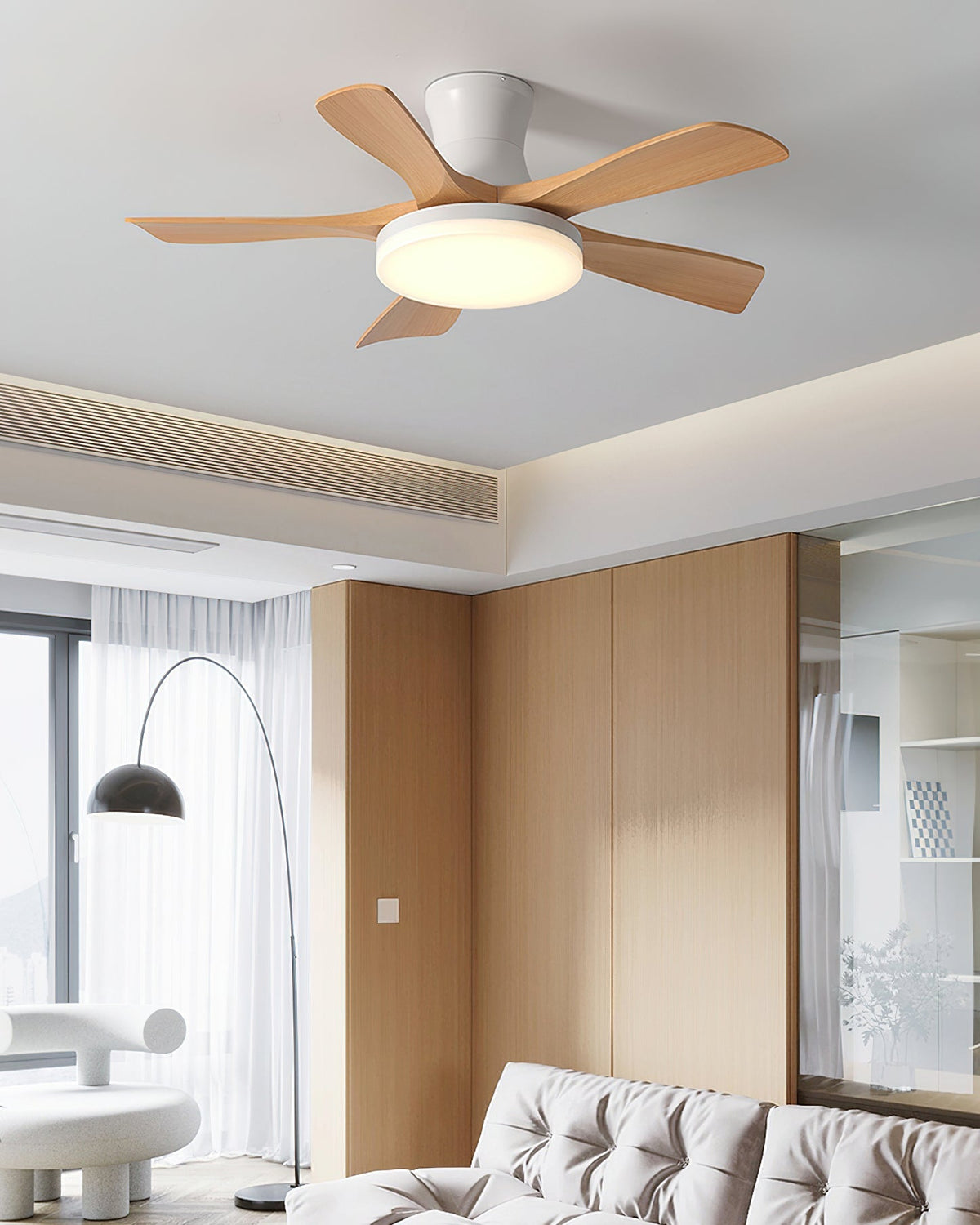 Minka Ceiling Fan Light shown with its remote control