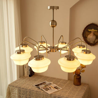 Curinel Lustre Verre Chrome Vintage