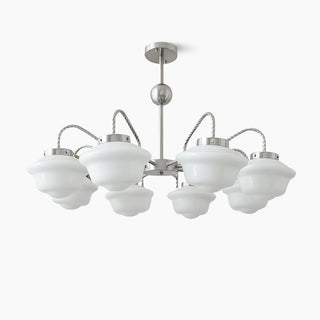 Curinel Lustre Verre Chrome Vintage