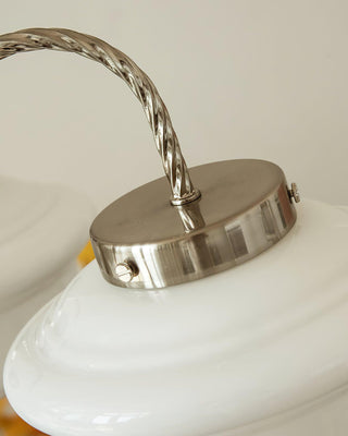 Curinel Lustre Verre Chrome Vintage