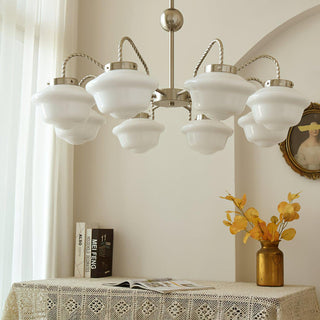Curinel Lustre Verre Chrome Vintage