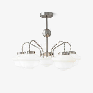 Curinel Lustre Verre Chrome Vintage