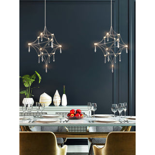 Allaeira Lustre Cristal Luxe Postmoderne-Luire