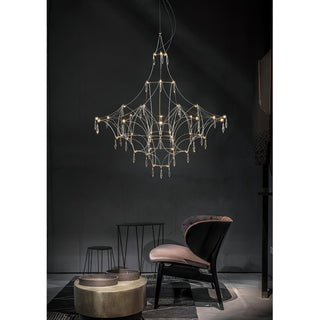 Allaeira Lustre Cristal Luxe Postmoderne-Luire
