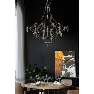 Allaeira Lustre Cristal Luxe Postmoderne-Luire