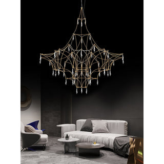 Allaeira Lustre Cristal Luxe Postmoderne-Luire