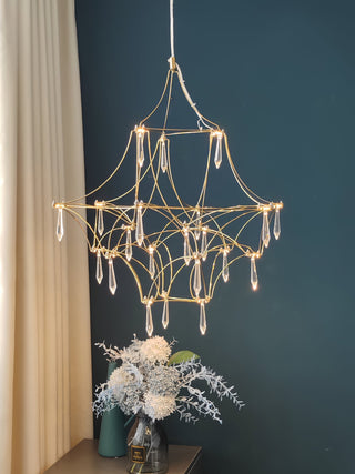Allaeira Lustre Cristal Luxe Postmoderne-Luire