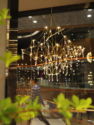 Allaeira Lustre Cristal Luxe Postmoderne-Luire