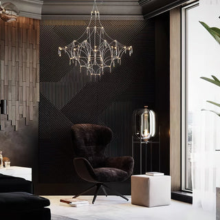 Allaeira Lustre Cristal Luxe Postmoderne-Luire