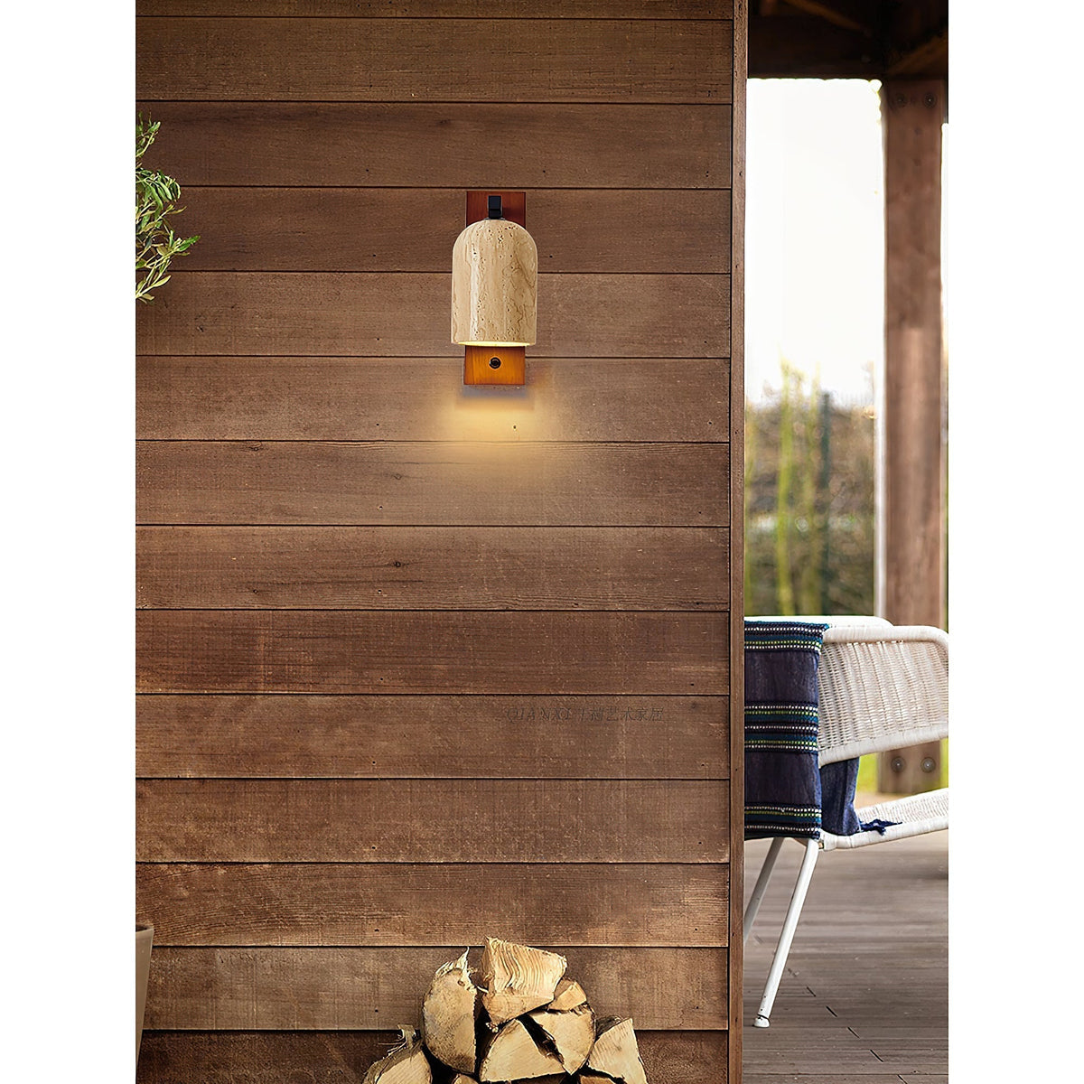 Cevenia Applique Murale Art Classique Naturel Travertin