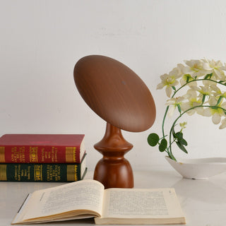 Orbis Vintage Wood Table Lamp-Neutral Decor