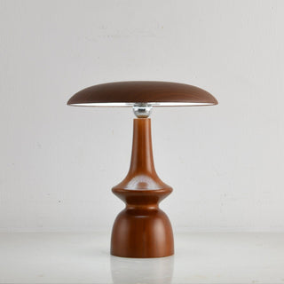 Orbis Vintage Wood Table Lamp-Neutral Decor