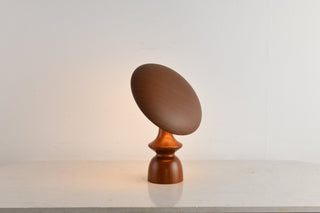 Orbis Vintage Wood Table Lamp-Neutral Decor