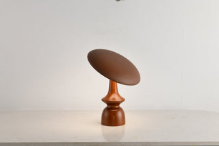 Orbis Vintage Wood Table Lamp-Neutral Decor
