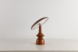 Orbis Vintage Wood Table Lamp-Neutral Decor