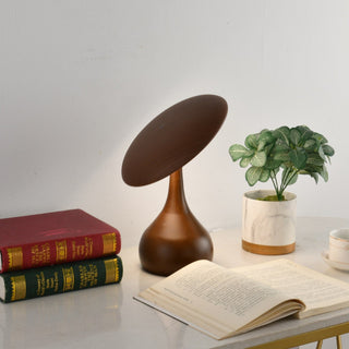 Orbis Vintage Wood Table Lamp-Neutral Decor