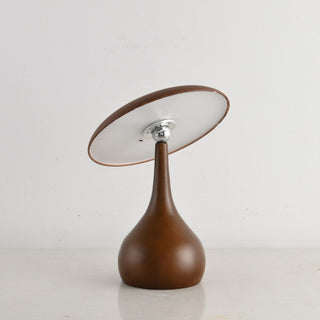 Orbis Vintage Wood Table Lamp-Neutral Decor