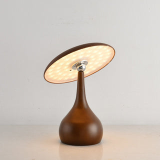 Orbis Vintage Wood Table Lamp-Neutral Decor