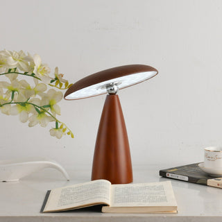 Orbis Vintage Wood Table Lamp-Neutral Decor