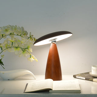 Orbis Vintage Wood Table Lamp-Neutral Decor