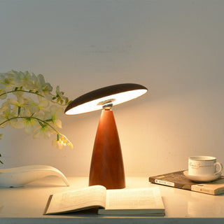 Orbis Vintage Wood Table Lamp-Neutral Decor
