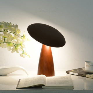 Orbis Vintage Wood Table Lamp-Neutral Decor