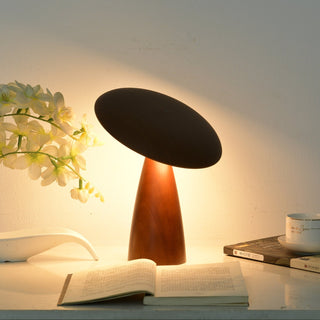 Orbis Vintage Wood Table Lamp-Neutral Decor