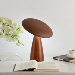 Orbis Vintage Wood Table Lamp-Neutral Decor
