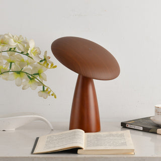 Orbis Vintage Wood Table Lamp-Neutral Decor