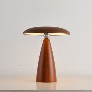 Orbis Vintage Wood Table Lamp-Neutral Decor