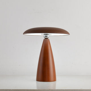 Orbis Vintage Wood Table Lamp-Neutral Decor