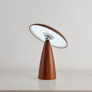 Orbis Vintage Wood Table Lamp-Neutral Decor