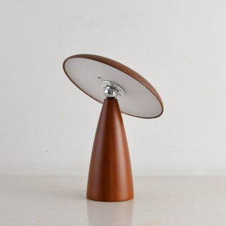 Orbis Vintage Wood Table Lamp-Neutral Decor